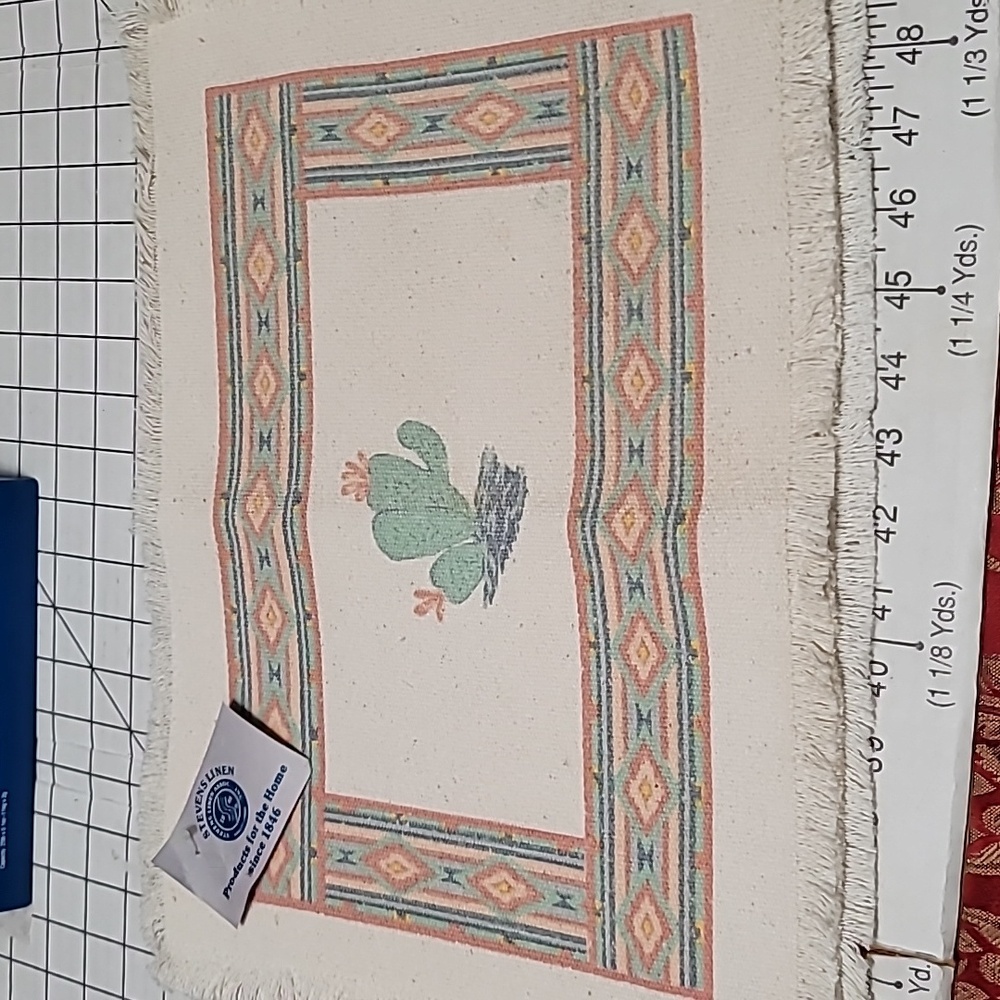 Stevens Linens‎ - Southwest Cactus Theme Placemats x3 NWT kept in closet